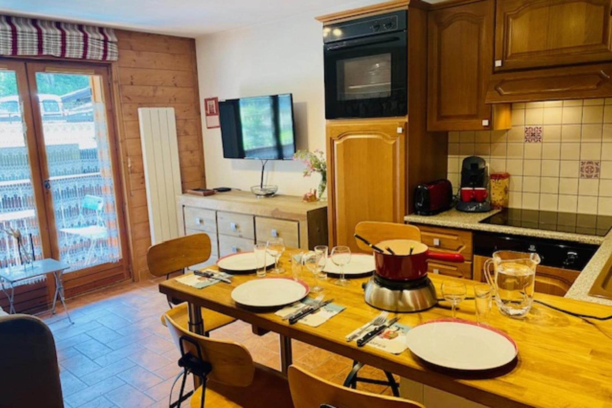 Appartement Slopes Of Les Houches 25 M With Balcony Extérieur photo